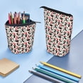 thumbnail image 5 of Lsque Christmas Cat Pattern Telescopic Pencil Bag Pen Holder Stationery Case, Stand-up Retractable Transformer Bag Organizer, 5 of 6