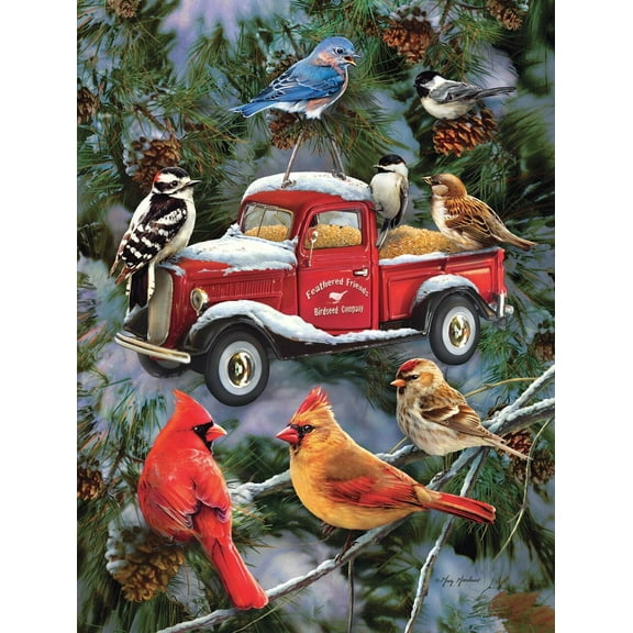 SUNSOUT INC - Pickup Feeder - 500 pc Jigsaw Puzzle by Artist: Giordano Studios - Finished Size 18" x 24" - MPN# 37145