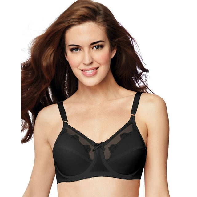 Bali Soutien-Gorge à Armatures pour Femmes Flower Bali - Article à Succès, 34DD, Noir