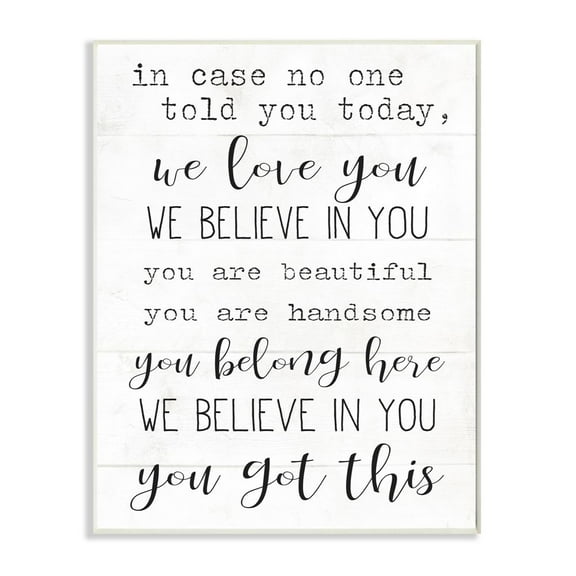 You Got This Inspirational Family Home Word Design Oversized Wall Plaque Art by Daphne Polselli