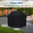 thumbnail image 2 of STARTWO Heavy-Duty BBQ Gas Grill Cover, 55-Inch Waterproof, UV & Fade Resistant, Outdoor Grill Protector for Weber, Brinkmann, 2 of 7