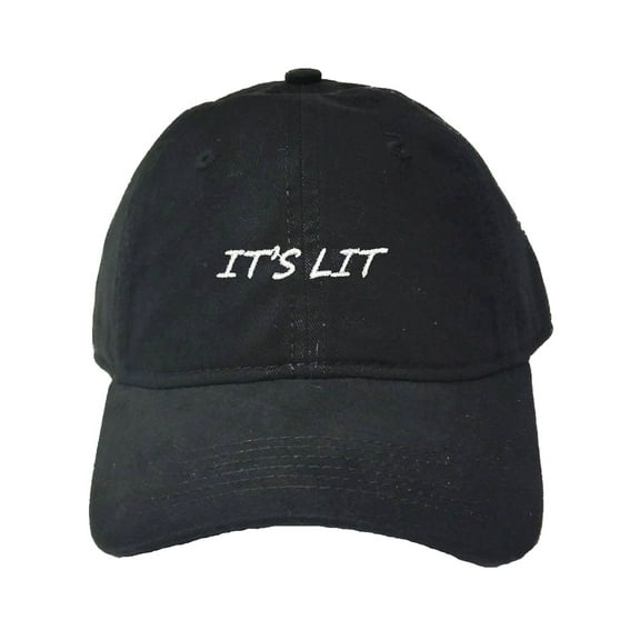 Go All Out Adult It's Lit Embroidered Deluxe Dad Hat
