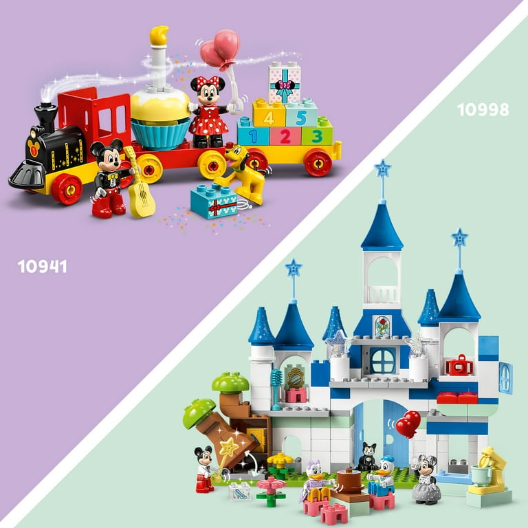 Afslag Original design LEGO DUPLO Disney 3in1 Magic Castle 10998 Building Set for Family Play with  5 Disney Figures Including Mickey, Minnie, and Their Friends, Magical  Disney 100 Adventure Toy for Toddlers Ages 3 and Up - Walmart.com