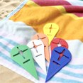 thumbnail image 3 of Visland Ensemble de 4 Pinces à Serviettes de Plage Résistant à la Chaleur Design Compact Portable Multicolore Porte-Serviettes de Plage, 3 of 8