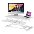 thumbnail image 1 of Convertisseur Ergonomique Assis-Debout pour Bureau - Poste de Travail à Double Moniteur à Hauteur Réglable AD-1 - Blanc, 1 of 5