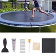 thumbnail image 2 of 15pcs Trampoline Patch Repair Kit 4”X 4” Square on Patches Repair Trampoline Mat Tear or Hole Complete Set Including Patch Gloves Glue Scraper Glue Brush Wiping Cloth, 2 of 9