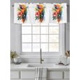 thumbnail image 4 of Summer Parrot Curtain Valances for Windows, Spring Verdant Flower Patterns Kitchen Valance Window Treatment, Light Filtering Block Curtains for Bathroom/Bedroom/Living Room 60'' x 18'', 4 of 9