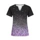 thumbnail image 3 of Tops Cortos para las Mujeres Impresas Blusas Botón Camiseta Manga Corta Cuello en V, Top de Moda para Primavera Verano, 3 of 5