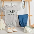 thumbnail image 3 of US Air Force Property of USAF Romper Boys or Girls Infant Baby Brisco Brands 12M, 3 of 6