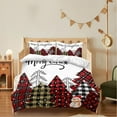 thumbnail image 4 of Four piece bedding set,Christmas Bedding Set Santa And Pattern Duvet Cover With Pillowcase Set Size Christmas Print Duvet Cover Set, 4 of 9