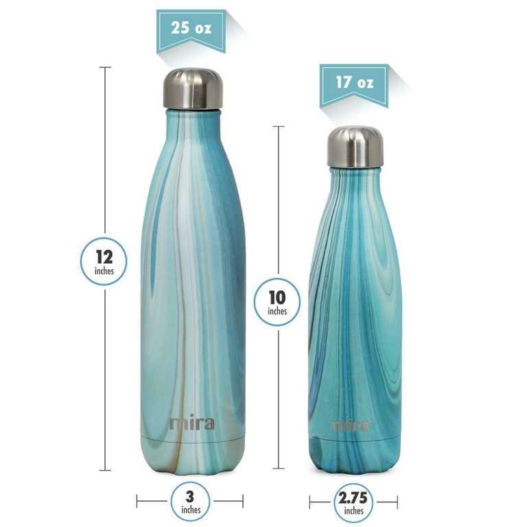 Mira 17 Oz Stainless Steel Vacuum Insulated Water Bottle Double