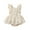 Khaki, variant on GYRATEDREAM Newborn Baby Girl Lace Ruffles Sleeve Bodysuits Backless Jumpsuit Clothes Romper