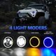 thumbnail image 1 of 1Pcs 7 inch Car Motorcycle LED Headlight with DRL/Turn Signal/Low Beam/High Beam 7' H4 Round LED Headlight IP67 Waterproof, 1 of 5