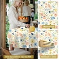 thumbnail image 5 of Pioneer Flower Floral Print Pattern Round Tablecloth 60 X 60 Inch, Wrinkle Resistant Wipeable Table Cloth for Kitchen Dining Picnic Patio Party, 5 of 6