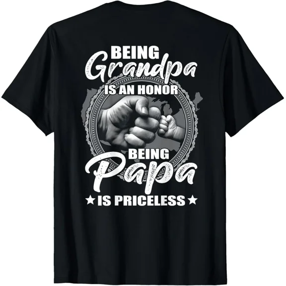Being Grandpa Is An Honor Being PaPa is Priceless T-Shirt