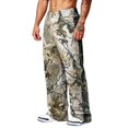 thumbnail image 4 of Camo Wide Leg Sweatpants for Men Loose Streetwear Jogger Pants with Hand Pockets for Outdoor Hunting Brown M, 4 of 7