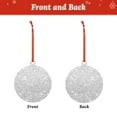 thumbnail image 2 of Zufioo Silver Glitter Print Large Acrylic Christmas Ornaments, Suitable for Christmas Tree Christmas Holiday Party Pendant Decorations-Round Shape, 2 of 7