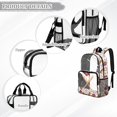 thumbnail image 6 of FKELYI Baseball Print 17 Inch Clear Backpack for Kids Schoolbag Large Capacity Transprent Backpacks for Teens Student Casual Daypack Lightweight Bookbag, 6 of 7