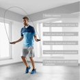thumbnail image 3 of Cuerda para saltar rápida y sin enredos: cuerda de acero ajustable con asas de espuma para hombres y mujeres: equipo de ejercicio, 3 of 5