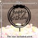 thumbnail image 1 of Decoración para tarta de feliz cumpleaños, adornos para tartas con letras acrílicas, suministros para fiestas, decoraciones para tartas negras de feliz cumpleaños para niño, 33 diseños Tan Jianjun unisex, 1 of 2