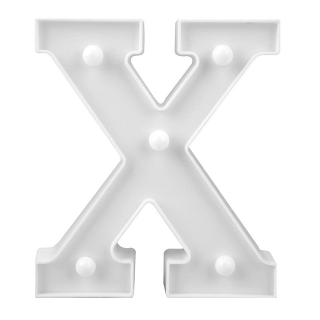 3D 26 letras del alfabeto LED marquesina luz interior pared colgar lámpara de noche (X Likrtyny Para estrenar