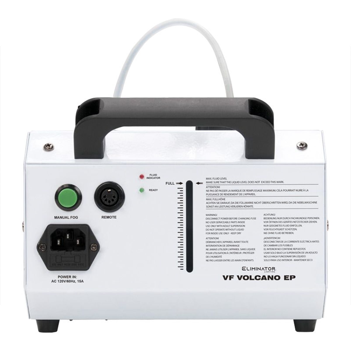 American DJ Eliminator Lighting VF Volcano EP 6x 3W RGB LED Vertical Fog Machine
