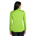 thumbnail image 2 of Sport Tek Women's PosiCharge Competitor 1/4-Zip Pullover, Lime Shock, Large, 2 of 4