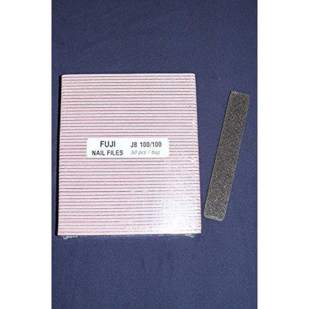 Fuji Jumbo Black Nail File With Pink Center Grit 100 100 50pcs Walmart Com Walmart Com
