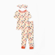 thumbnail image 1 of PatPat Pijamas ajustados para niños pequeños de bambú viscosa, tres piezas impresas, con conjunto de máscara para dormir, 1 of 2