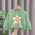 thumbnail image 4 of TOWED22 Infant Toddler Baby Girl Winter Clothes Long Sleeve Bow Shirts with Pants Set 2Pcs Baby Girl Bow Outfits,Green,3-4 Y, 4 of 5