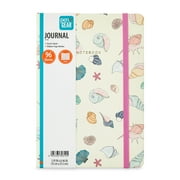 Pen+Gear Seashell Journal, 5.91 in x 8.46 in, 96 Sheets, Multicolor