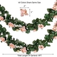 thumbnail image 2 of Efavormart 6 FT Long 3D Rose Chain Garland for Wedding Arrangements Party Baby Shower Decorations Supply -Blush, 2 of 11