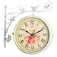 thumbnail image 1 of Decoración de reloj de colgante de pared silenciosa antigua de con Gloria Reloj de pared de doble cara, 1 of 8