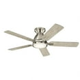 thumbnail image 4 of Ceiling Fan with Light Kit with Contemporary Inspirations 10.25 inches Tall By 44 inches Wide-Brushed Stainless Steel Finish Bailey Street Home, 4 of 10