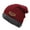 Jujube Red, variant on Opolski Men Winter Hat Knitted Unisex Fleece Thickened Soft Keep Warm Cold-proof Plush Solid Color Men Beanie Coffee