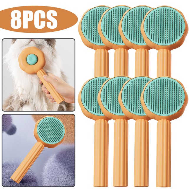 Herramienta Aseo para Gatos Y Cepillo Multifuncional () Naranja