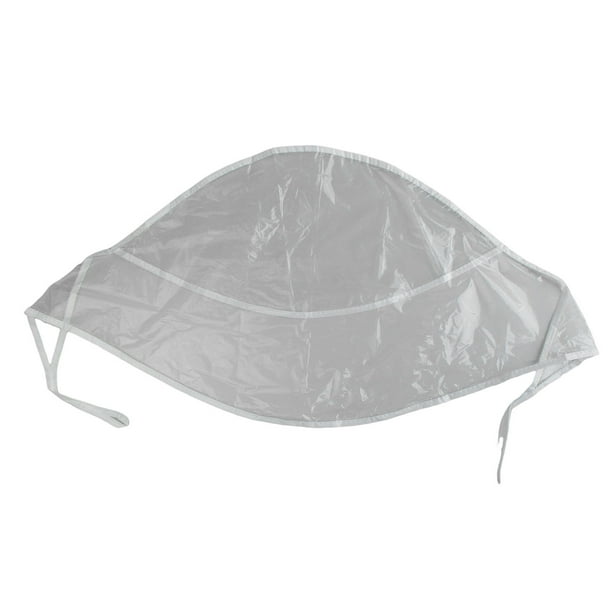 Gorro de lluvia con visera de plástico transparente Sombreros de lluvia Pañuelo de lluvia Mantener Peinado para Mujer Señora
