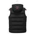 thumbnail image 7 of kpoplk Men's Puffer Vest Lightweight Packable Puffer Vest Stand Collar Puffer Vest Zipper Sleeveless Jacket Black,3XL, 7 of 7