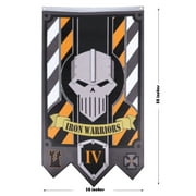 Wargame Style Iron Warriors Legion IV Flag Banner Home Yard Garden Decor 30x50in