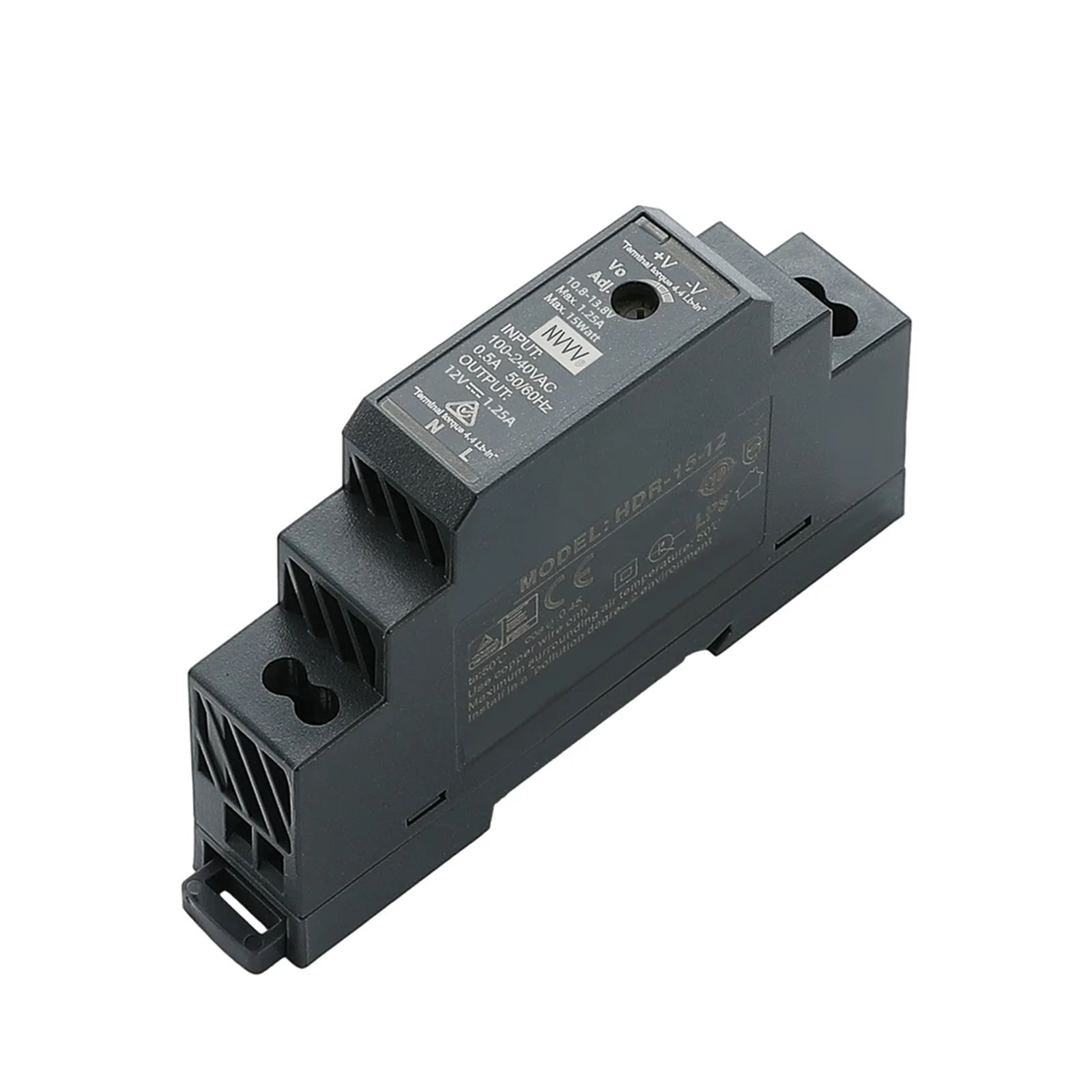 HDR Series HDR-15 Din Rail Switching Power Supply 5V 12V Power Supply 15W AC-DC 24V Stabilizer Transformer ,overload cut-off