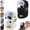 Black+beige, variant on Unisex Outdoor Biking Hat with Goggles 5-in-1 Fleece Hat and Neck Warmer | Winter Fleece-Lined Full-Face Hood for Outdoor Sports
