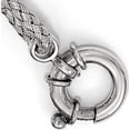 thumbnail image 3 of Sterling Silver Woven Link Bracelet-Fancy Spring Ring, 3 of 5