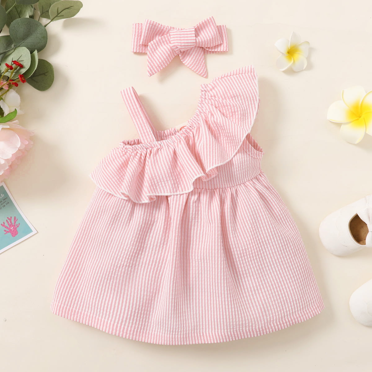 Buy Newborn cotton sleeveless dress online, Little Sudhams
