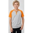 thumbnail image 5 of PureChapter Boys T Shirts Short Sleeve Henley Shirts Color Block Casual Summer Tee 3-Pack Size 7-8, 5 of 8