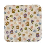 Cotton Baby Face Towel Newborn Baby Items 4 Layer Muslin Baby Bibs Handkerchief Soft Saliva Towel Feeding Burp Cloths flower bear