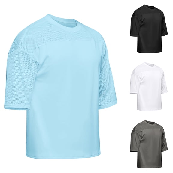 RongHuan Mens Workout TShirt Lightweight Short Sleeve Gym Shirts Crew Neck Basketball T-Shirts