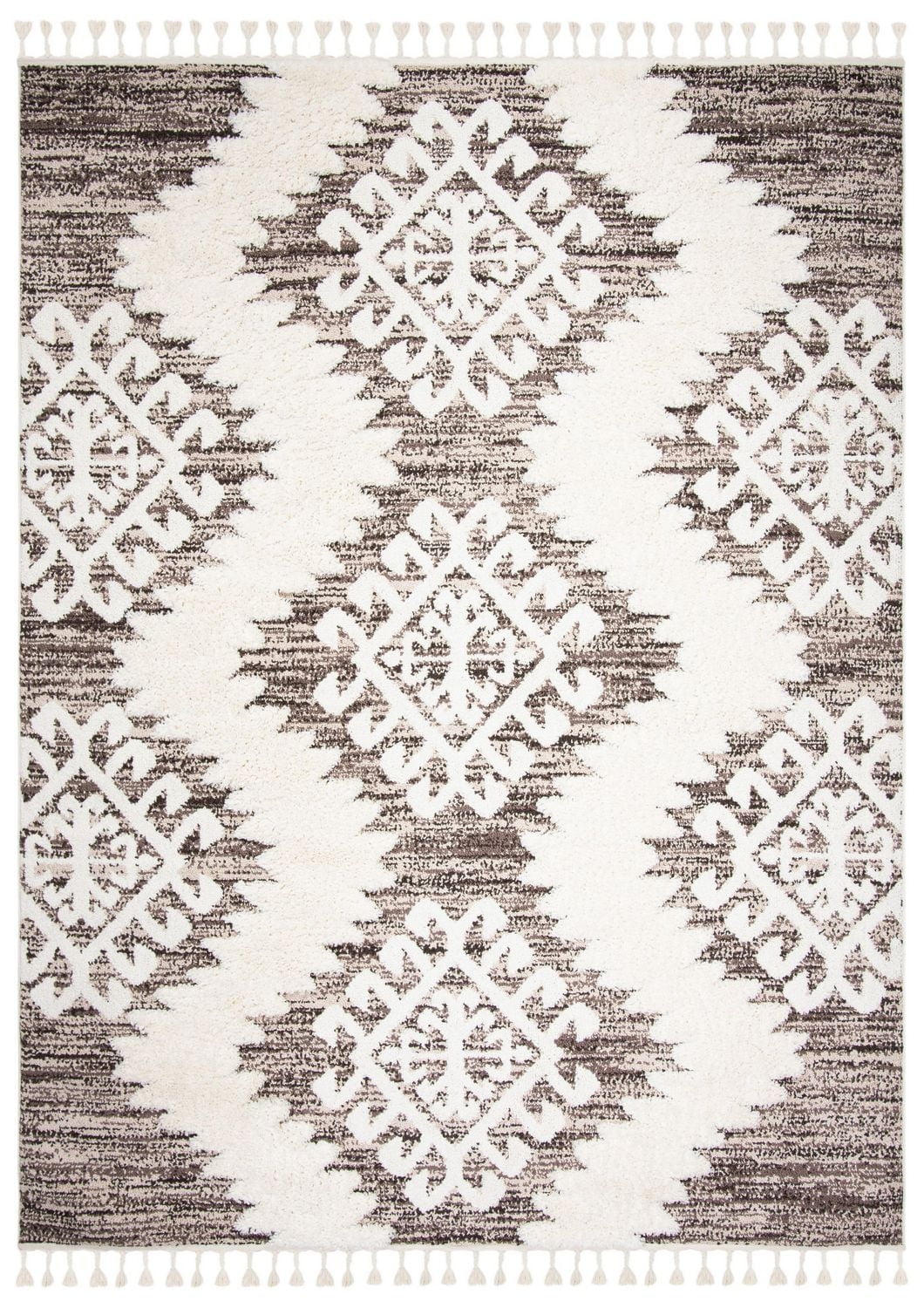 Safavieh Moroccan Tassel Desmond Tapis Géométrique Shag