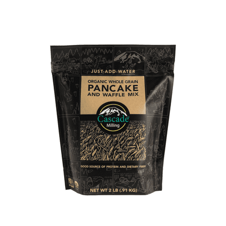Cascade Flour,  Organic Whole Grain Pancake Mix 2 lb. Bag
