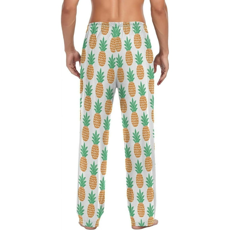FREEAMG Fun Pineapple Pajama Pants for Men Men s Separate Bottoms Comfortable Sleep Lounge Pj Pants Walmart