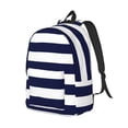 thumbnail image 4 of Wukai Navy Blue And White Stripes Paper Reusable Cosmetic bag,Travel Toiletry Organizer Capacity,Waterproof Puzzle Bags, 4 of 7